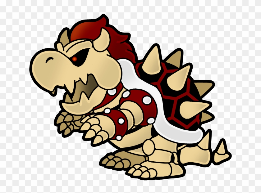 Related Searches - - Paper Mario Dry Bowser Clipart #4727564
