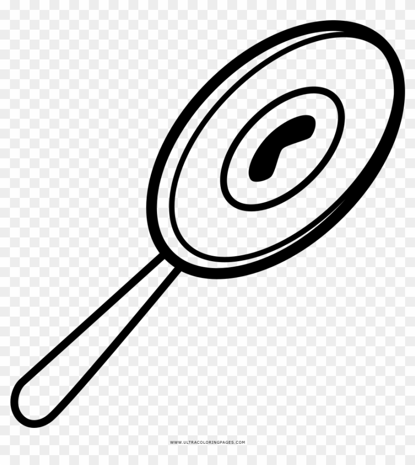 Looking Glass Coloring Page - Line Art Clipart