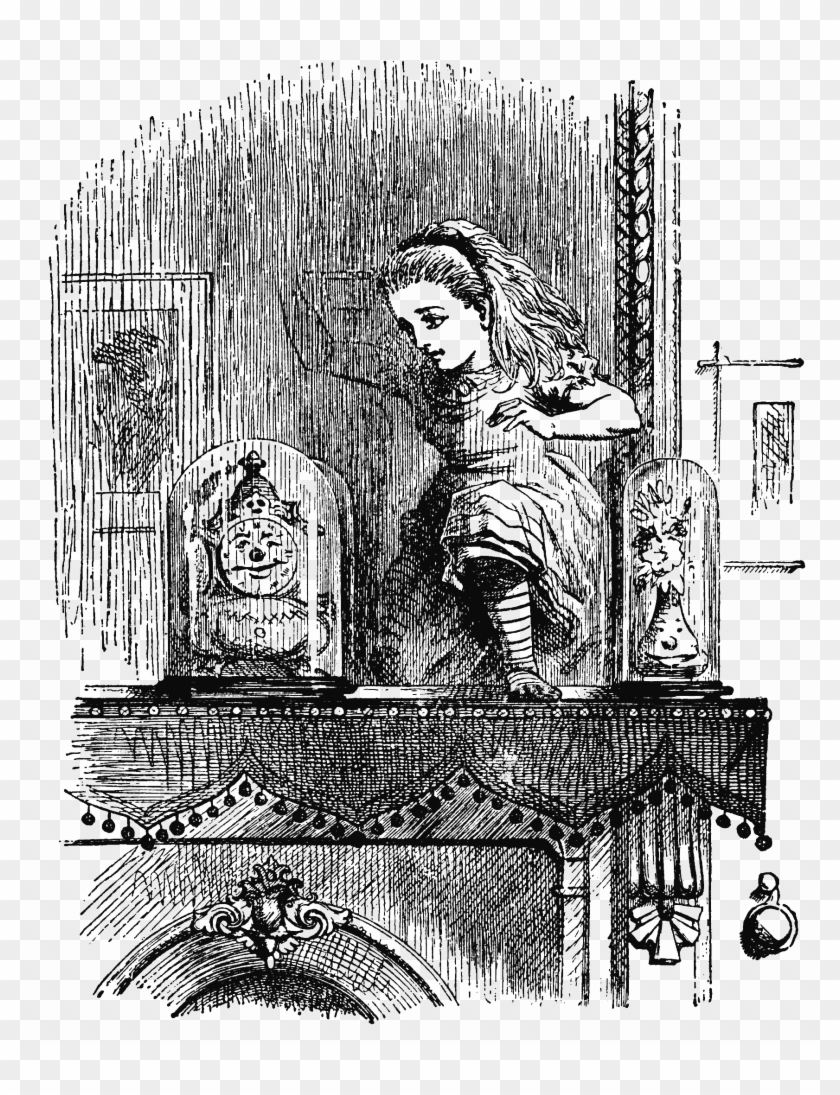 013 Alice Emerging From The Looking Glass Q42 1725×2168 - Walking Through Walls Israeli Clipart