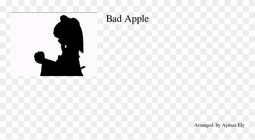 Bad Apple For String Orchestra - Silhouette Clipart #4728312