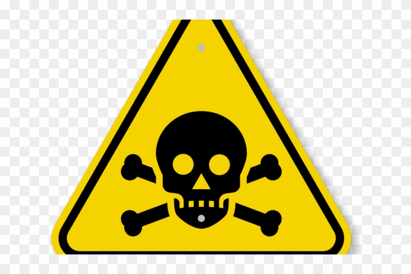 Caution Triangle Symbol - Skull And Crossbones Clipart