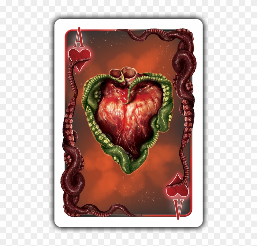 Cthulhu Cardnomicon Playing Cards - Heart Clipart #4728553