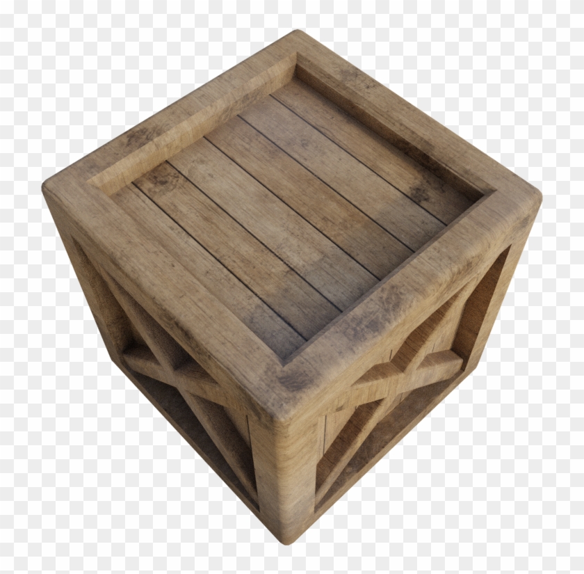 Wooden Crate Royalty-free 3d Model - Plywood Clipart #4728665