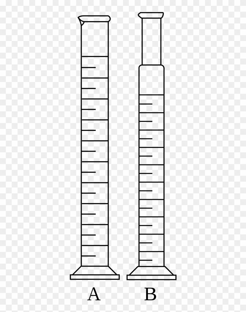 File - Graduated Cylinders-diagrams - Svg - Measuring Cylinder Clipart