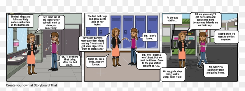 Peer Pressure ~ Lauren Van Den Baard - Cartoon Clipart