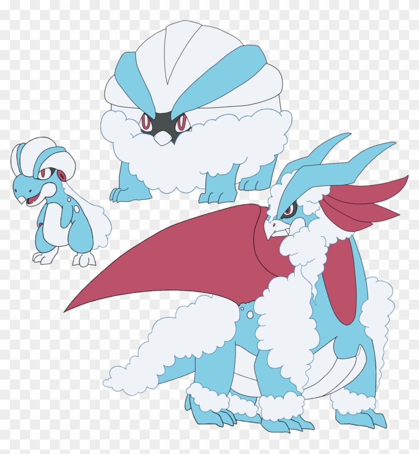 “a Bagon/swablu Cross Breed ” - Cartoon Clipart #4730555