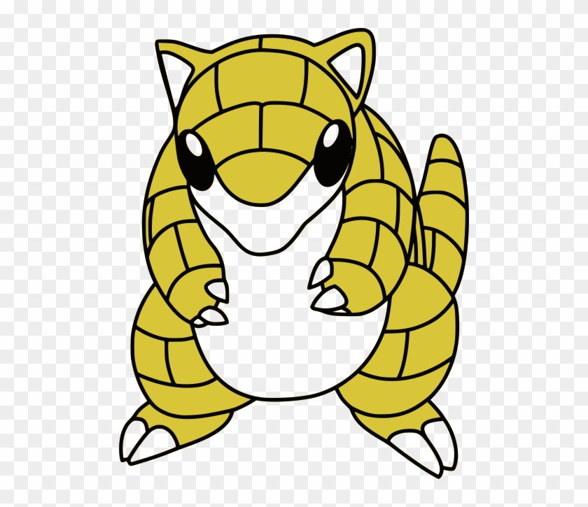 Pokemon Sandshrew , Png Download - Sandshrew Pokemon Coloring Page Clipart
