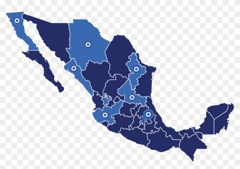 Cobertura En Ciudades Estratégicas De México - Modern Map Of Mexico Clipart