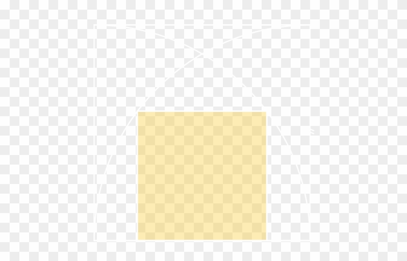 A Smaller Shaded Square Is Wedged Between Two Quarter - Illustration Clipart #4731005