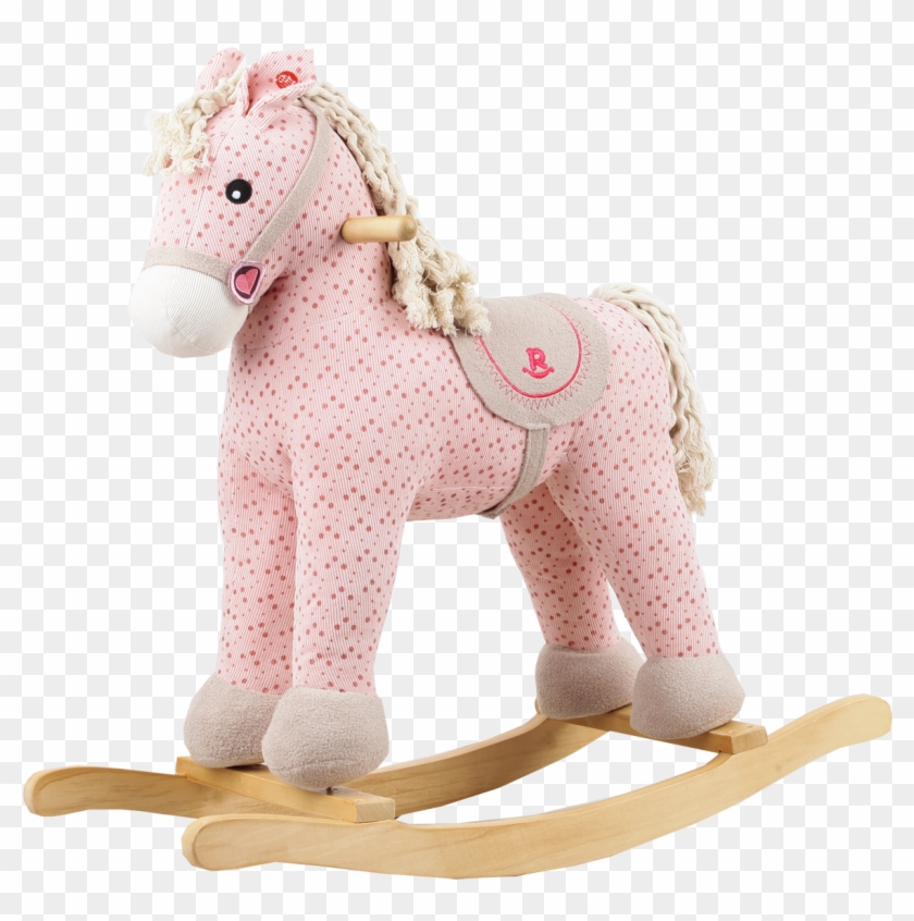 Pink Corduroy Rocking Horse - Pony Clipart