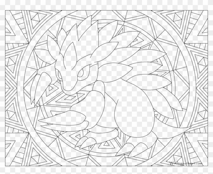 Pokemon Coloring Pages Mandala Clipart (#4731348) - PikPng