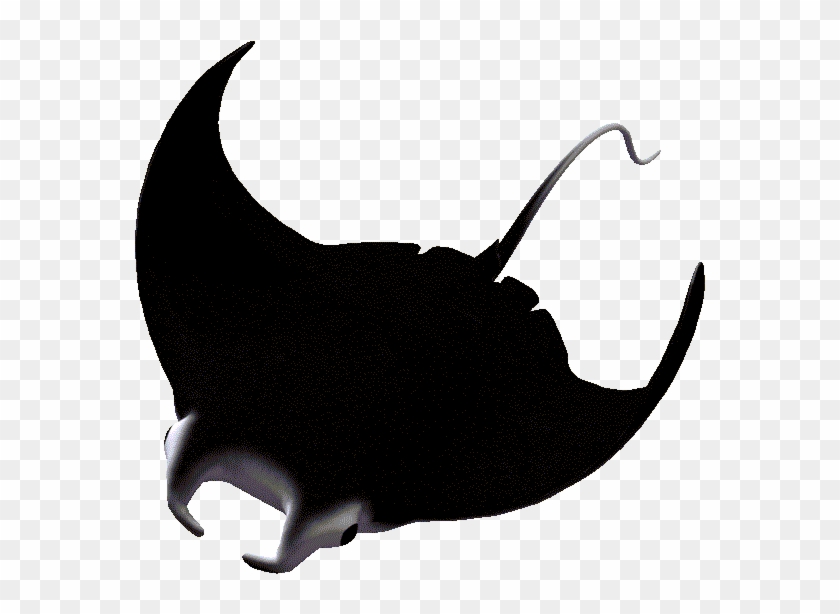 Image Result For Manta Ray Silhouette - Manta Ray No Background Clipart #4732090
