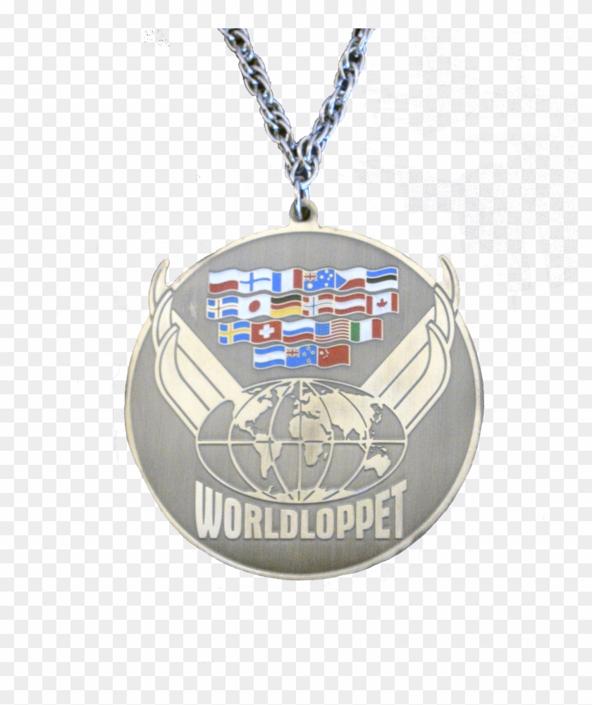 Worldloppet Silver Master Medal - Locket Clipart #4732256