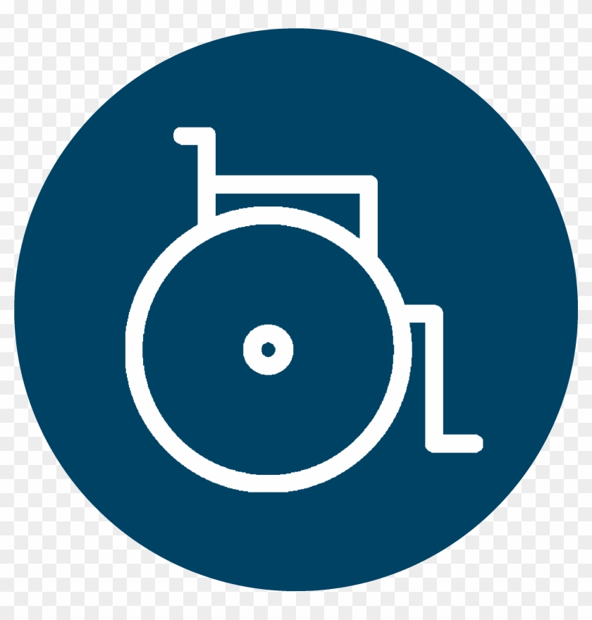 Wheelchair Assistance - Circle Clipart #4732316