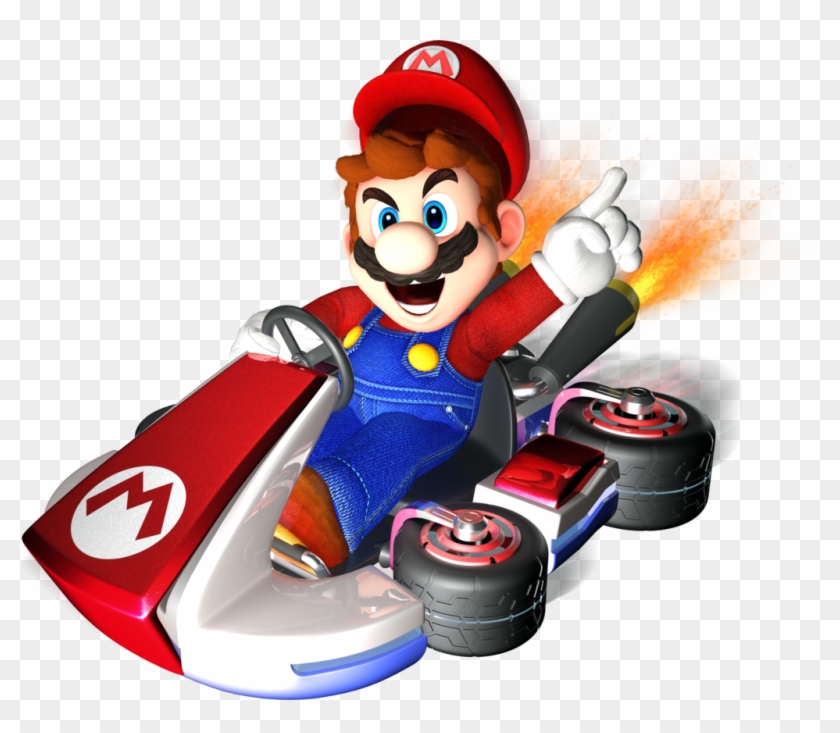 Mario Kart 64, Mario Kart Wii, Mario Luigi Superstar - Mario Bros Kart Render Clipart #4732500