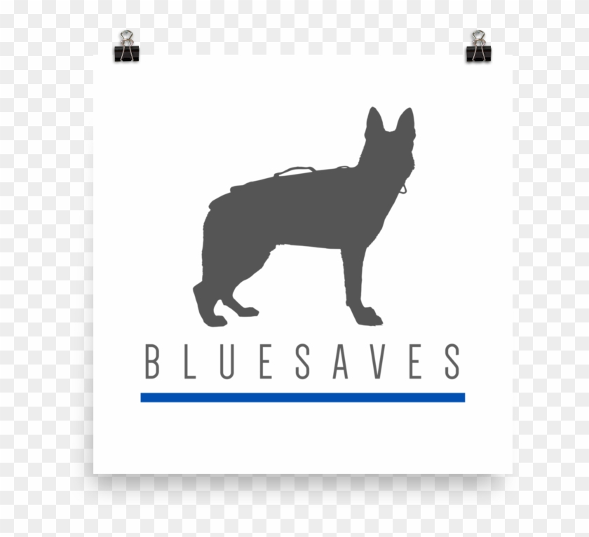 K9 Blue Saves / Poster - Black Norwegian Elkhound Clipart #4732510