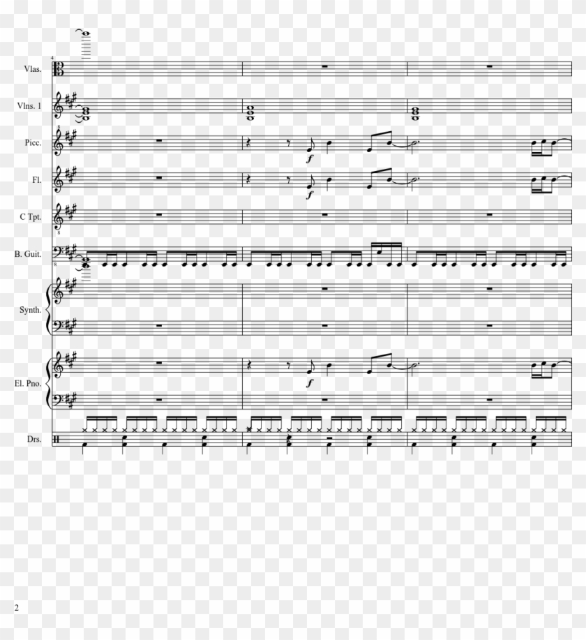 Mario Kart - Sheet Music Clipart #4732551