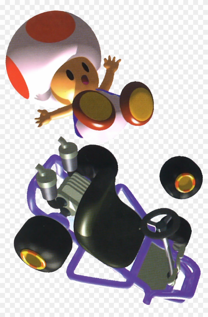 “luigi, Yoshi And Toad From Mario Kart - Mario Kart 64 Kart Clipart #4732835
