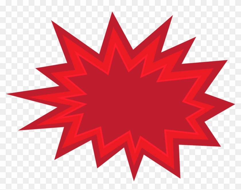 Red Burst Png Clipart #4733331