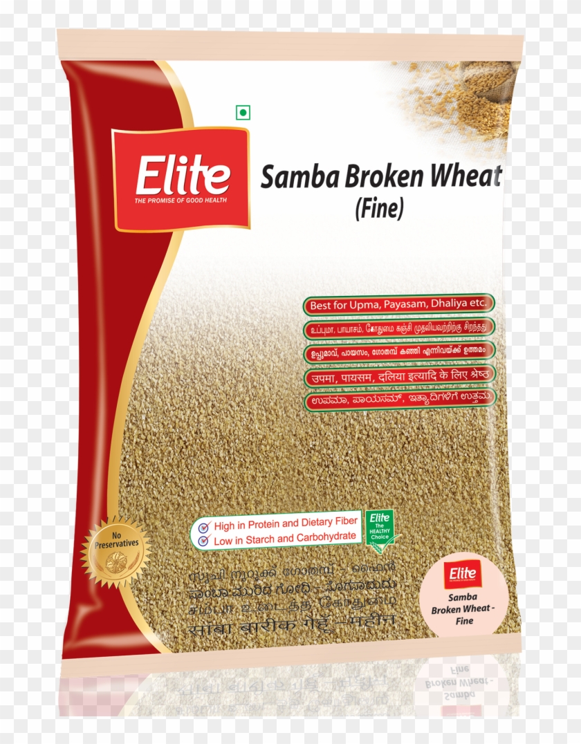 Samba Broken Wheat Fine - Elite Samba Broken Wheat 500 Gm Clipart #4733404