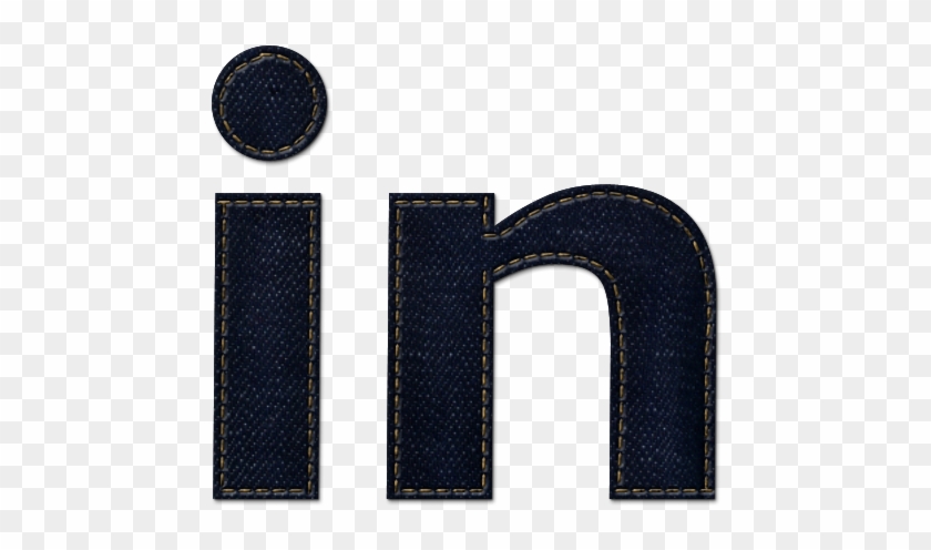 Linkedin, Logo, Denim, Social, Jean Icon - Linkedin Icon Clipart #4733506