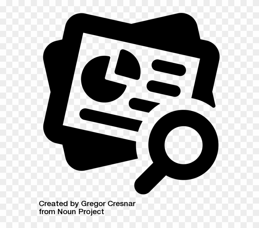 Black And White Image Showing A Magnifying Lens And - Research Clipart #4733570