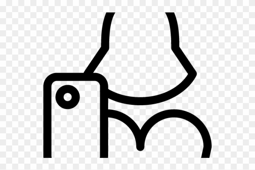Drawn Selfie Icon - Icon Clipart #4733609