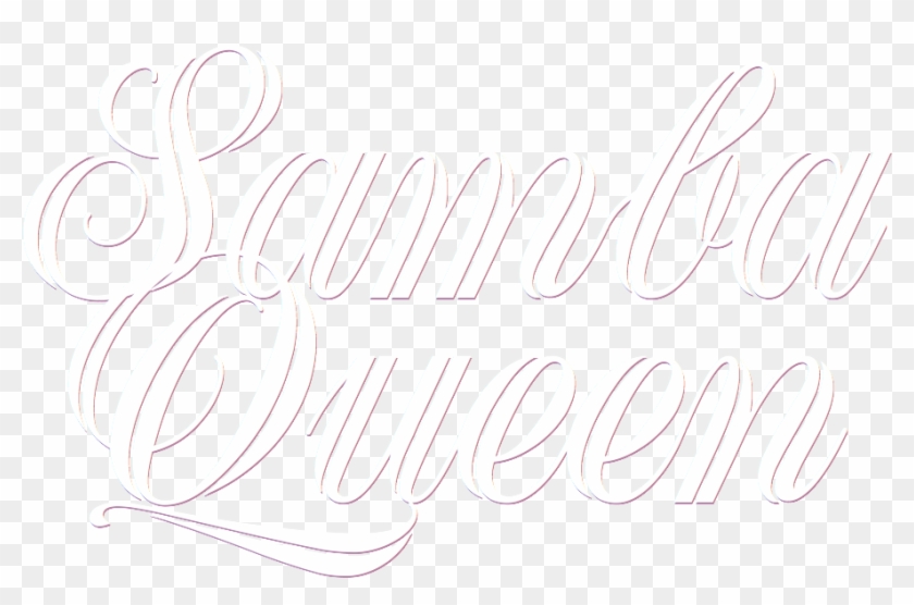 Samba Queen Logo Transparent Script Font - Calligraphy Clipart