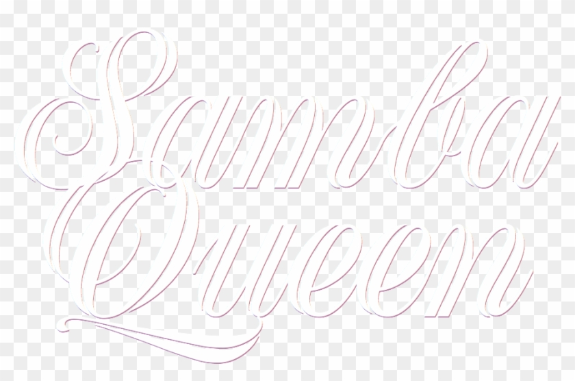 Samba Queen Logo Transparent Script Font - Calligraphy Clipart #4733610