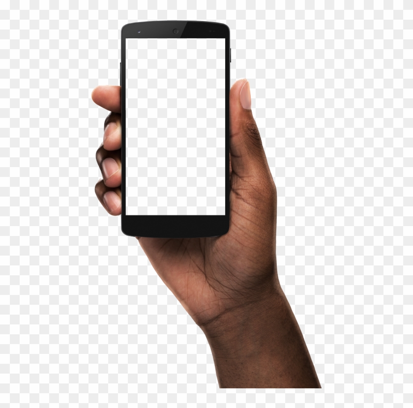 Emisoras Unidas Manifestacion - Black Hand Holding Phone Clipart