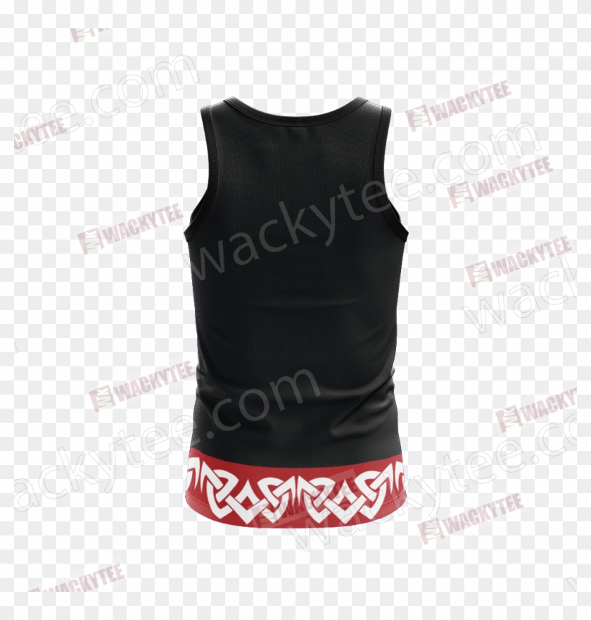 Naruto Akatsuki Symbol 3d Tank Top Fullprinted Tank - Active Tank Clipart #4734309