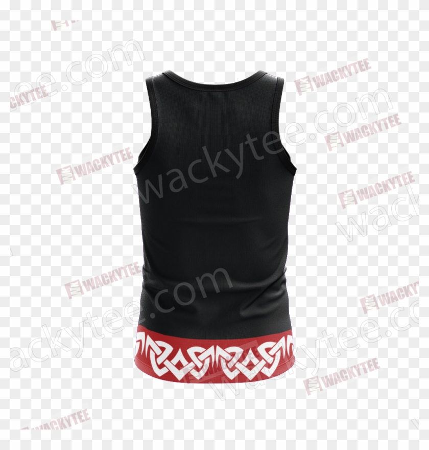 Naruto Akatsuki Symbol 3d Tank Top Fullprinted Tank - Active Tank Clipart