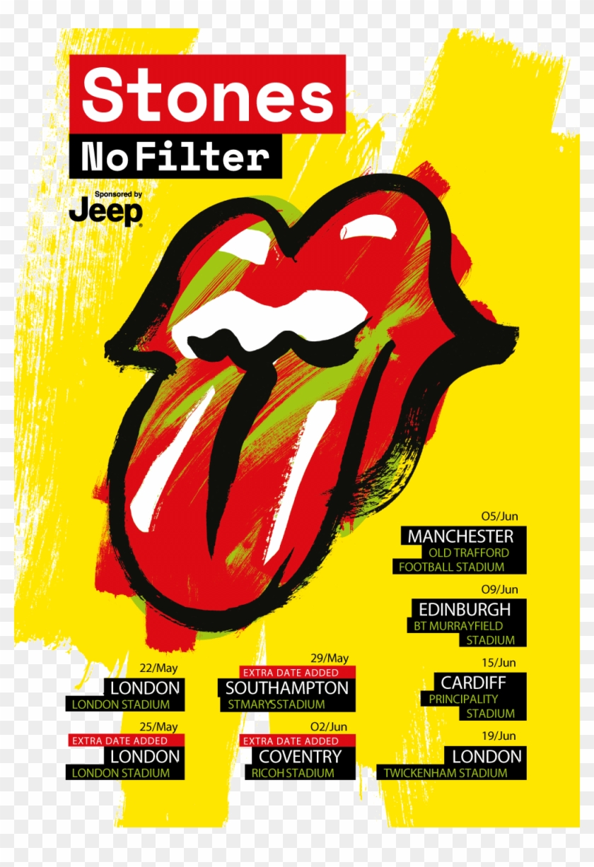 Rolling Stones Header - Rolling Stones No Filter Uk Clipart #4734805