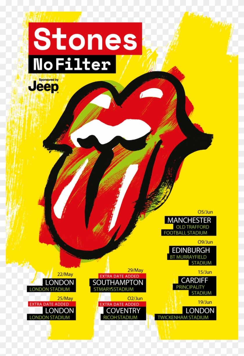 Rolling Stones Header - Rolling Stones No Filter Uk Clipart