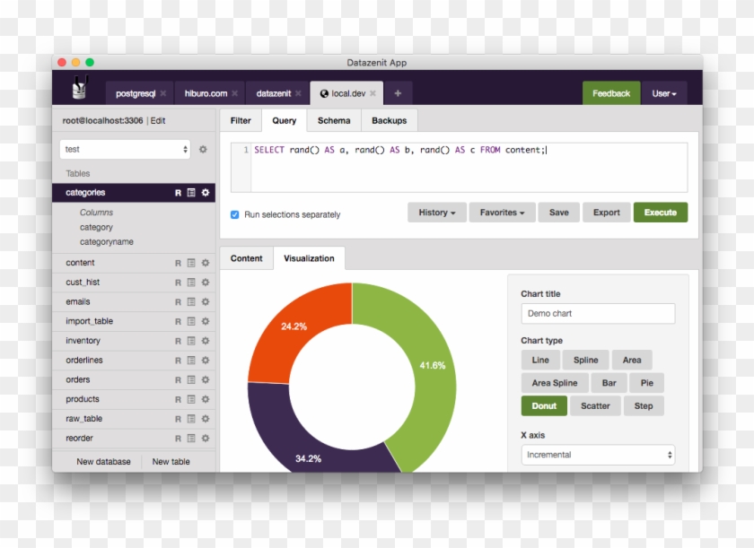 Modern Database Administration Tool - Postgres Database Ui Clipart