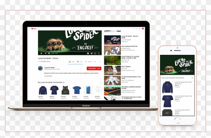 How To Make Money On Youtube With Or Without Huge Subscriber - Youtube Merch Shelf Clipart