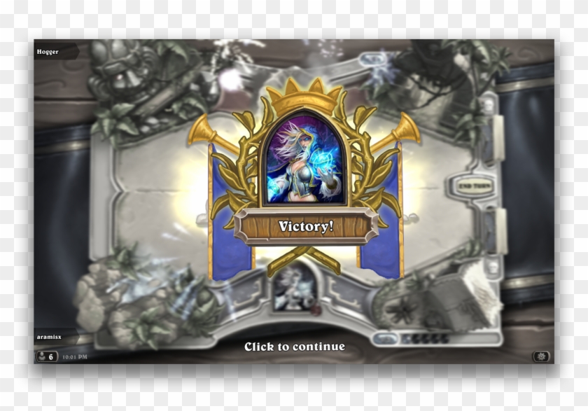 3 Victory - Hearthstone Win Screen Clipart