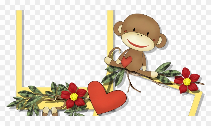 Monkey Frame Png Clipart #4737623