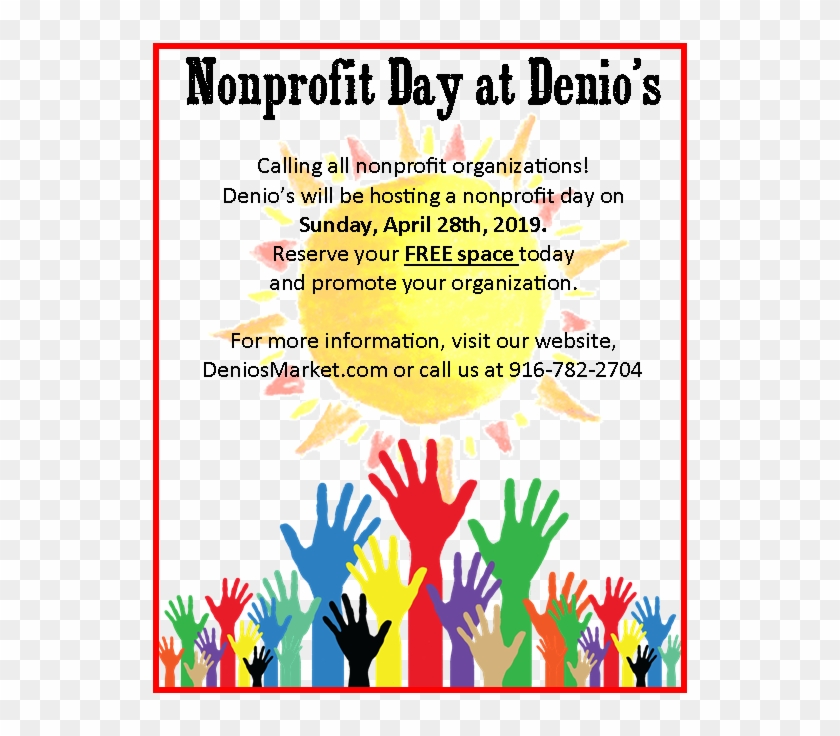 Nonprofit Day At Denio's - Human Rights Hands Png Clipart #4738202