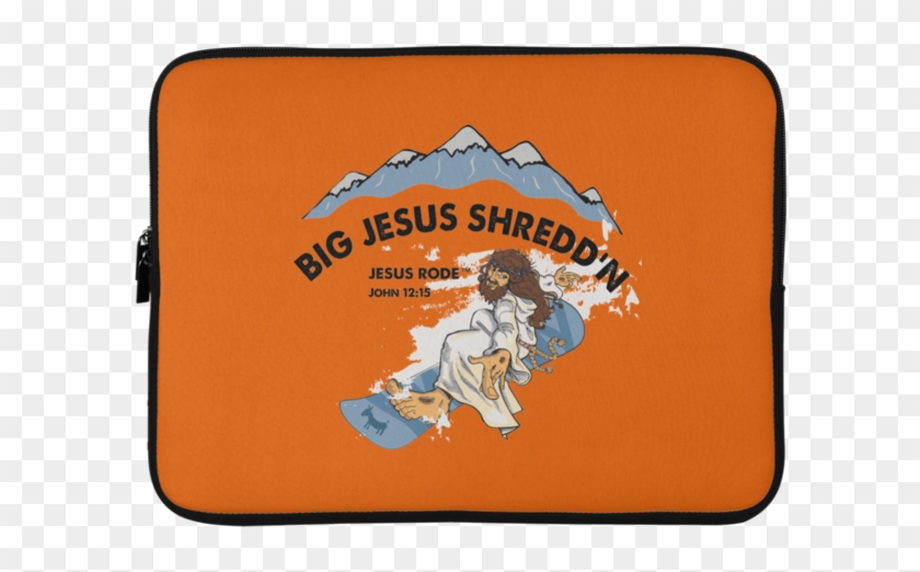 Big Jesus Shredd'n Laptop Sleeve - Taekwondo Clipart #4738523