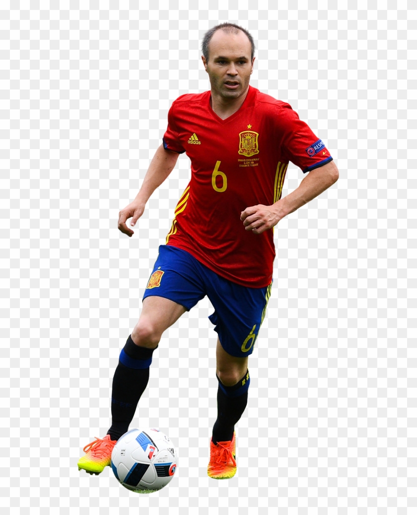 Andres Iniesta - Kick Up A Soccer Ball Clipart