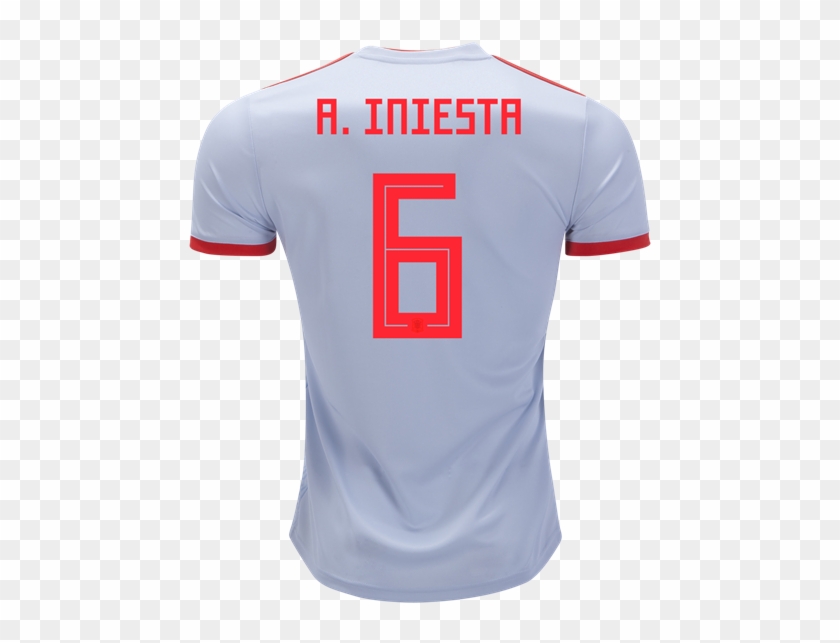 Andres Iniesta Spain 2018 World Cupaway Jersey [esp2018wcaj6] - Xavi Jersey Spain Clipart