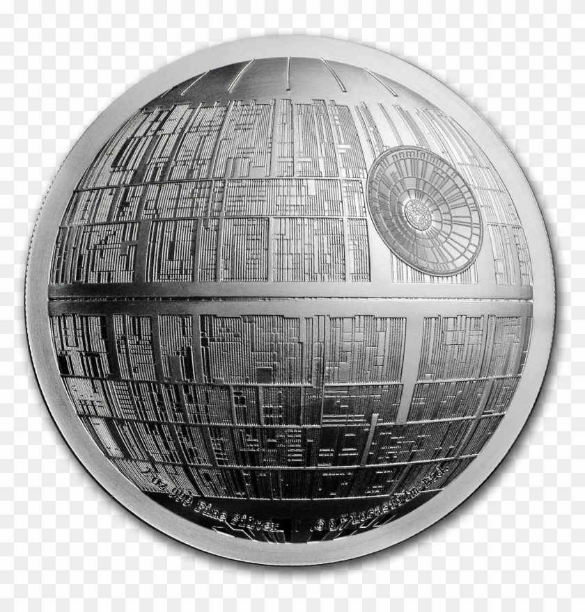 2018 Niue 2 Oz Silver $5 Star Wars Death Star Ultra - Coin Clipart #4740267