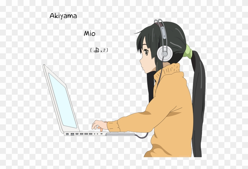 #akiyama Mio, #anime Girls, #k-on , #anime, #headphones, - Mio K On Computer Clipart #4740364