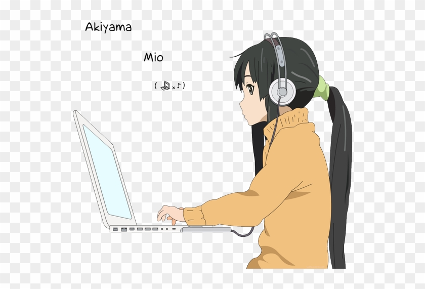 #akiyama Mio, #anime Girls, #k-on , #anime, #headphones, - Mio K On Computer Clipart