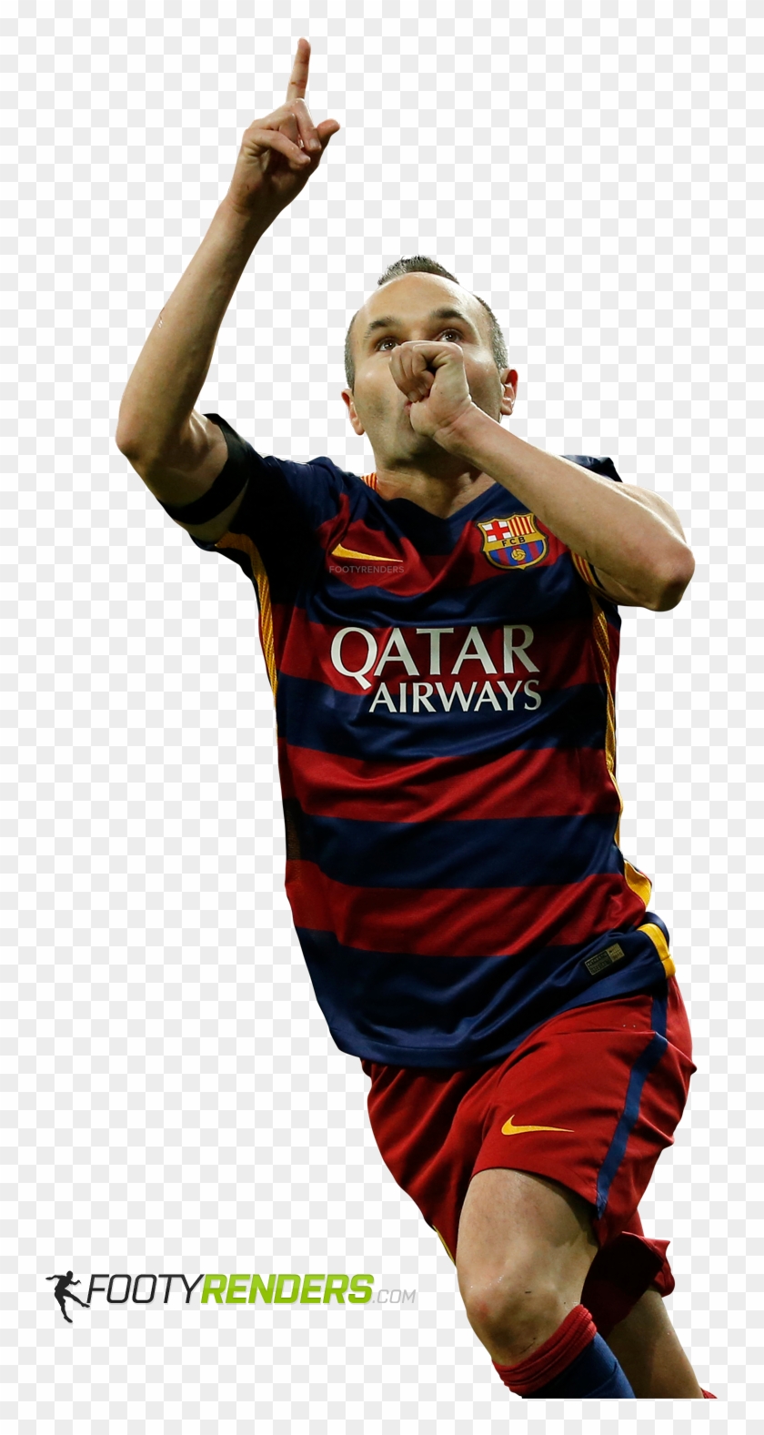 Andres Iniesta Render - Player Clipart
