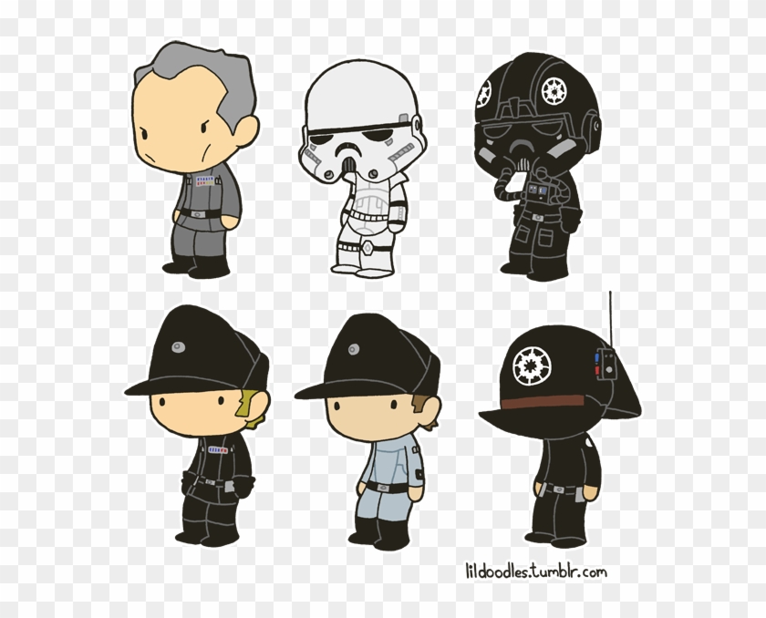 Lil' Star Wars - Imperial Star Wars Pilot Clipart - Png Download