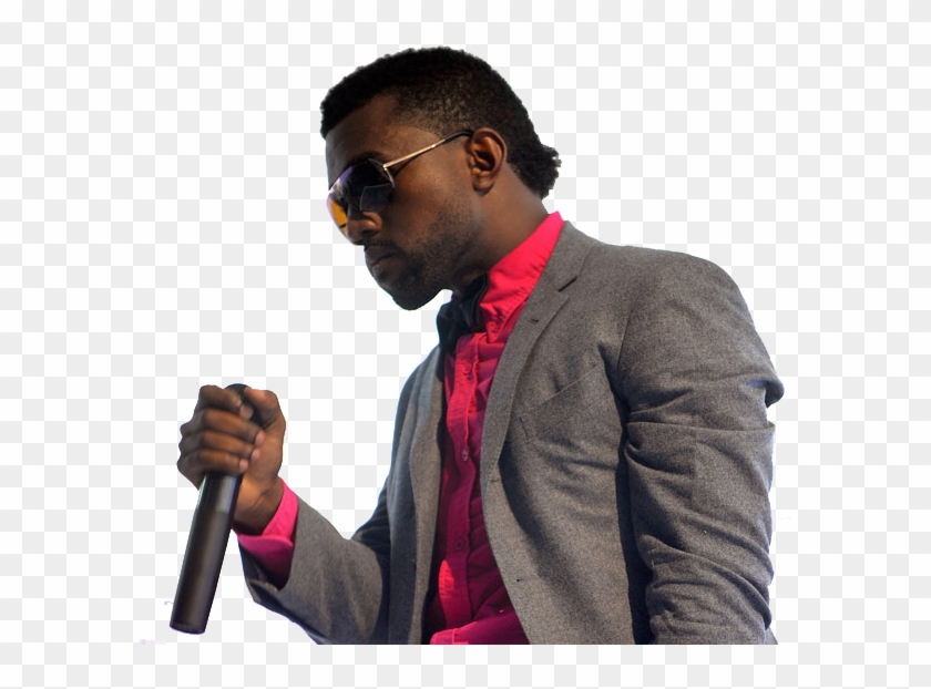 Kanye West - Black Man Mullet Haircut Clipart