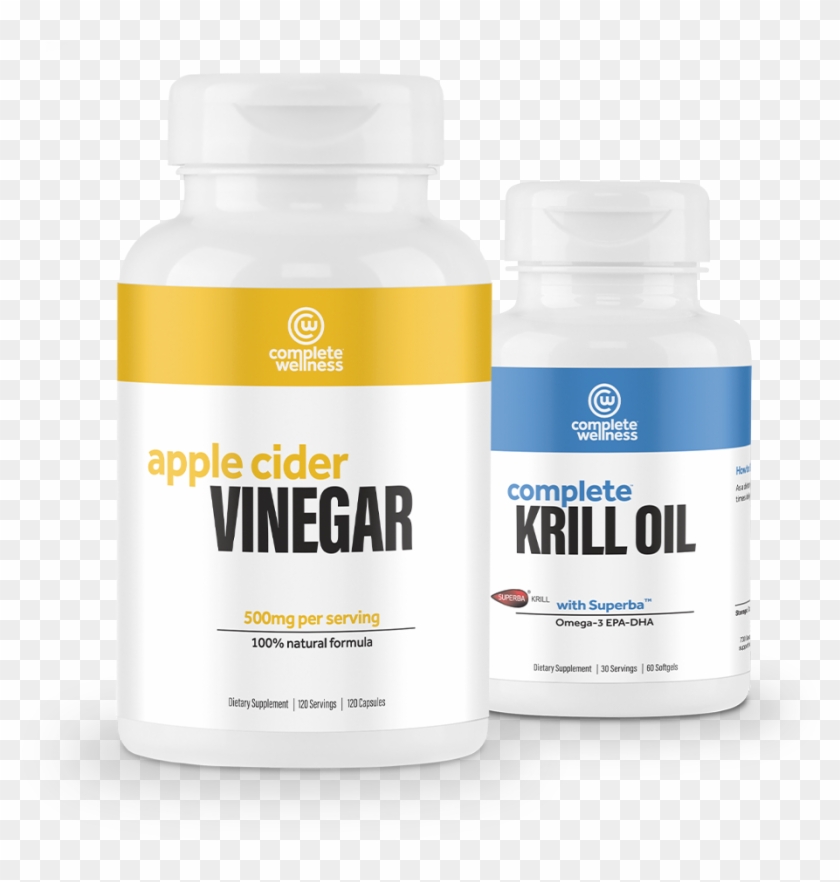 Krill Oil Acv Capsules - Bottle Clipart