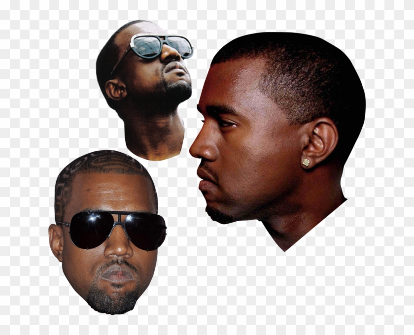 Kanye West Headpack Of - Face Side View Png Clipart